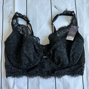 Cacique 40f black balconette bra